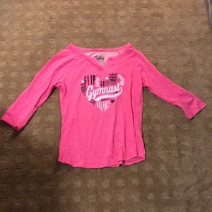 Quarter sleeve gymnast top